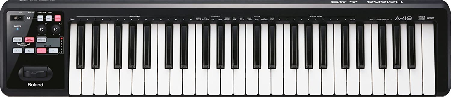Roland A-49 MIDI Keyboard Controller black