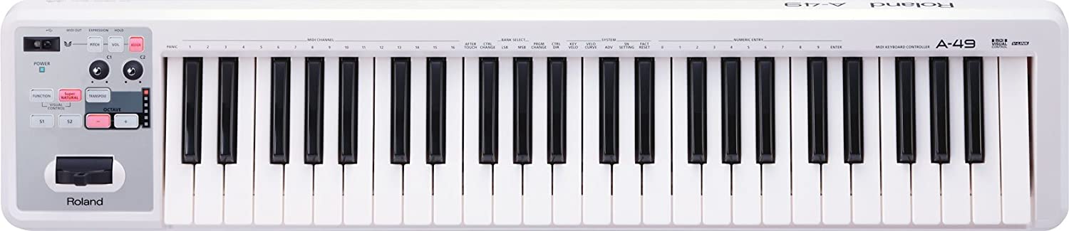 Roland A-49 - MIDI Keyboard Controller - White