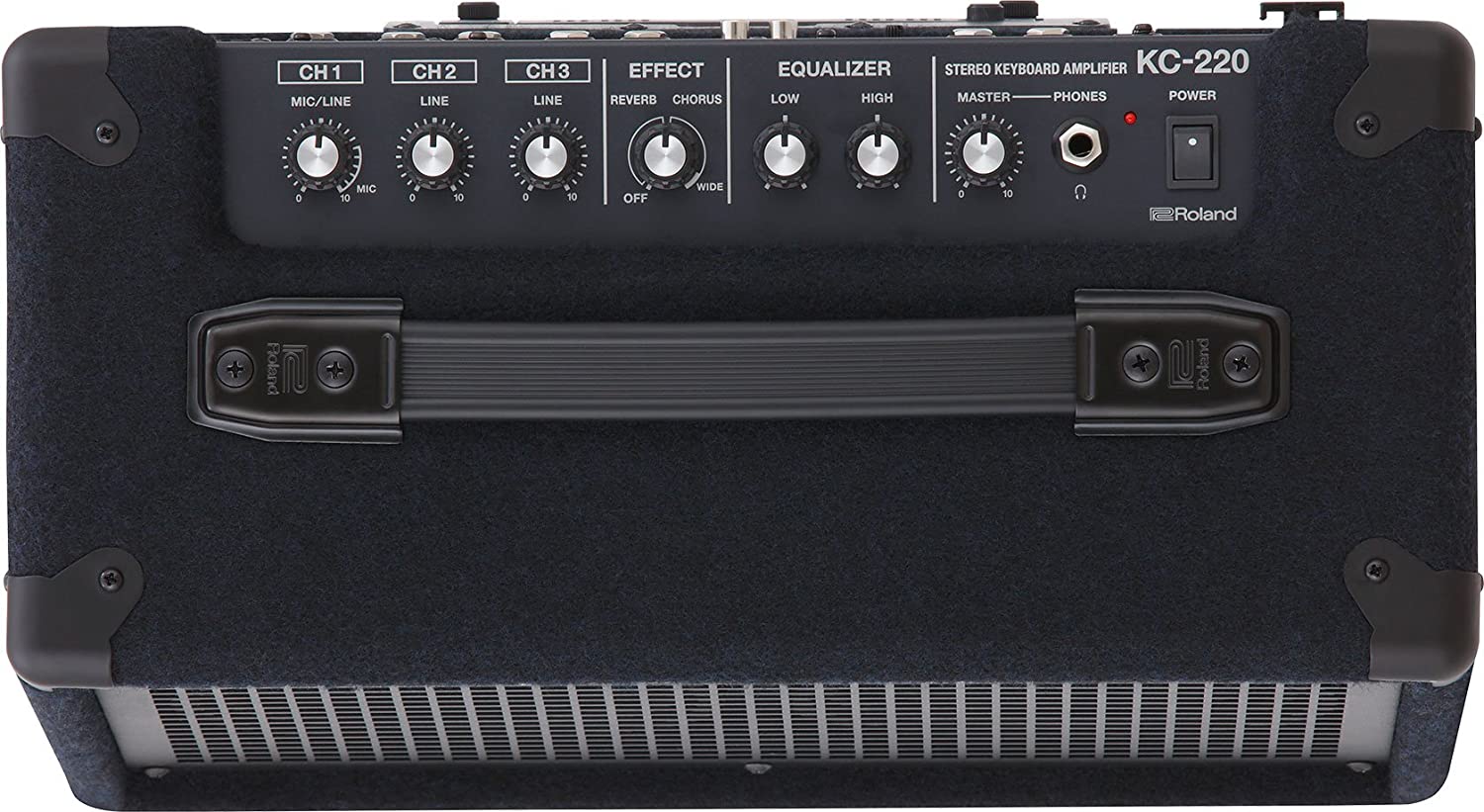 Roland KC-220 Battery Powered Stereo Keyboard Amplifier Black