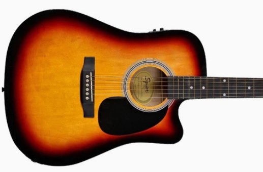 Fender SQUIER SEMI ACO GUITAR  SA-105CE-Sun Brust