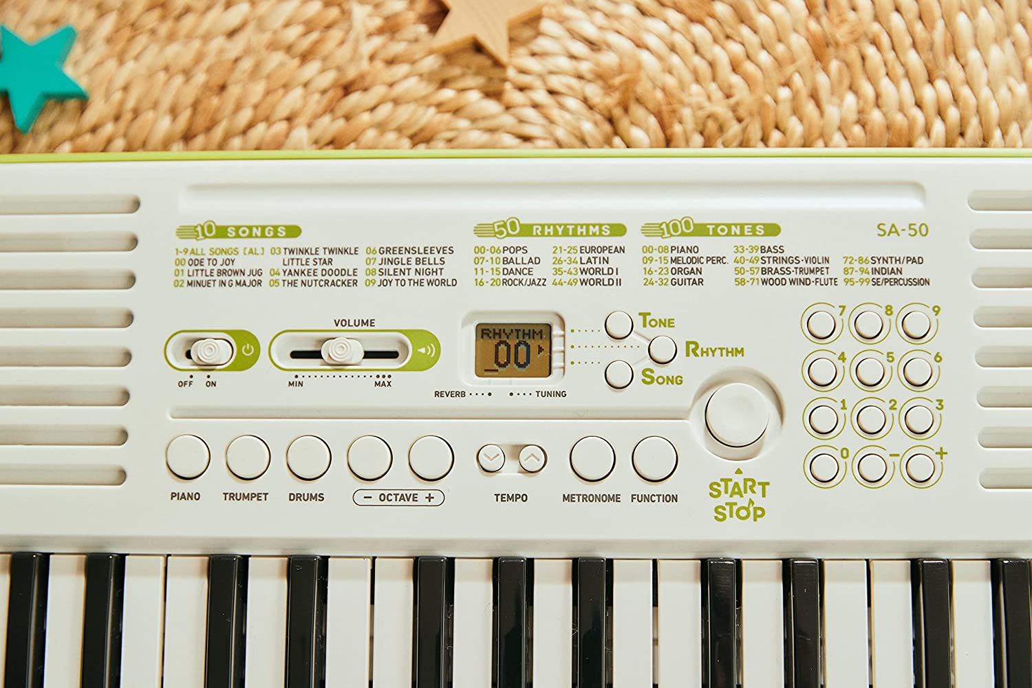 Casio tone SA-50 32 Keys Mini Keyboard With Adapter