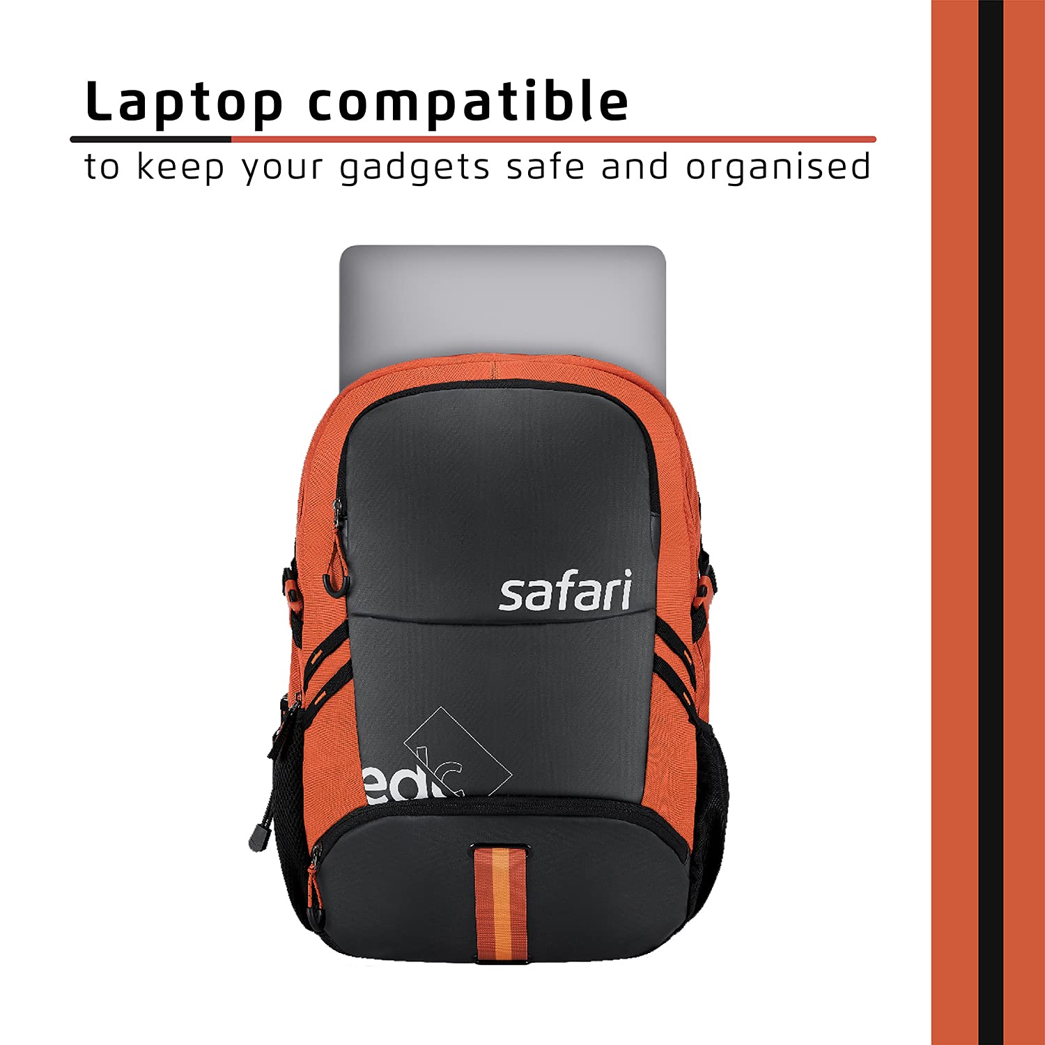 Safari Expand 3 Backpack with Hidden Compartment and Laptop Compartment Red