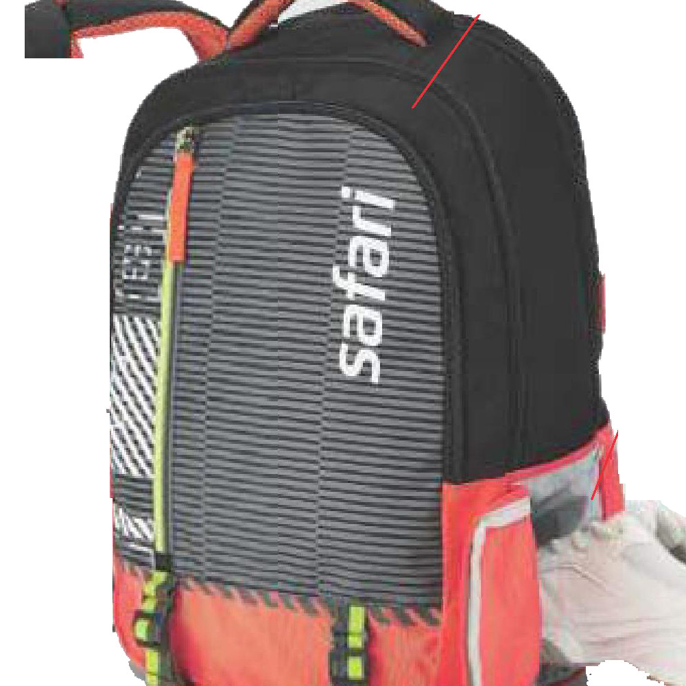 Safari Target Black Mega Size with Rain Cover Hack Box 37 L Black Casual Backpack