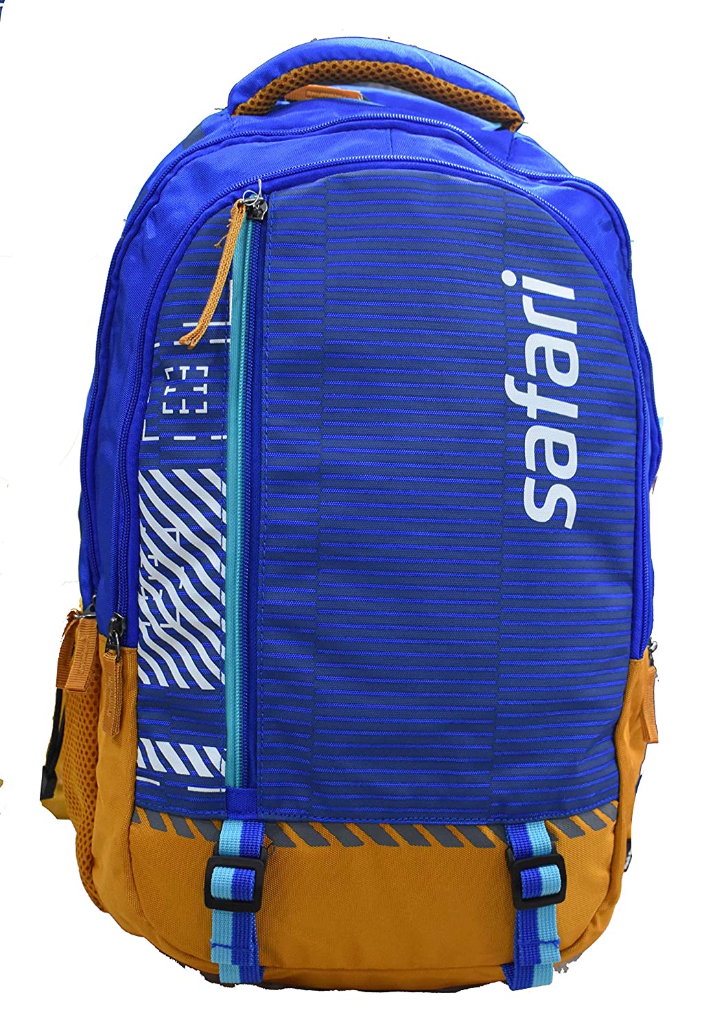 Safari Target Blue Mega Size with Rain Cover Hack Box 37 L Black Casual Backpack