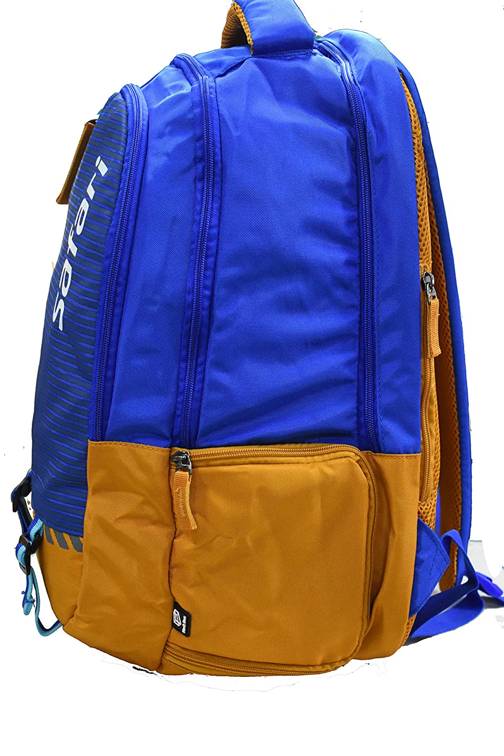 Safari Target Blue Mega Size with Rain Cover Hack Box 37 L Black Casual Backpack