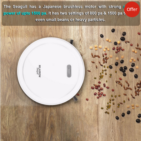 Milagrow Seagull Joy Robotic Vaccum Cleaner