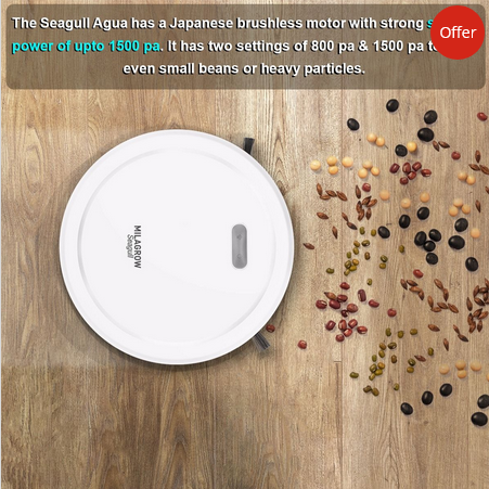 Milagrow Seagull Agua Robotic Vaccum Cleaner