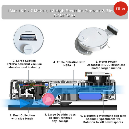 Milagrow IMap 10 Robotic Cleaner