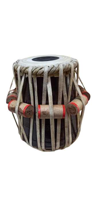 Professional Tabla Pair Set Copper Bayan with Cover Sheesam Tabla