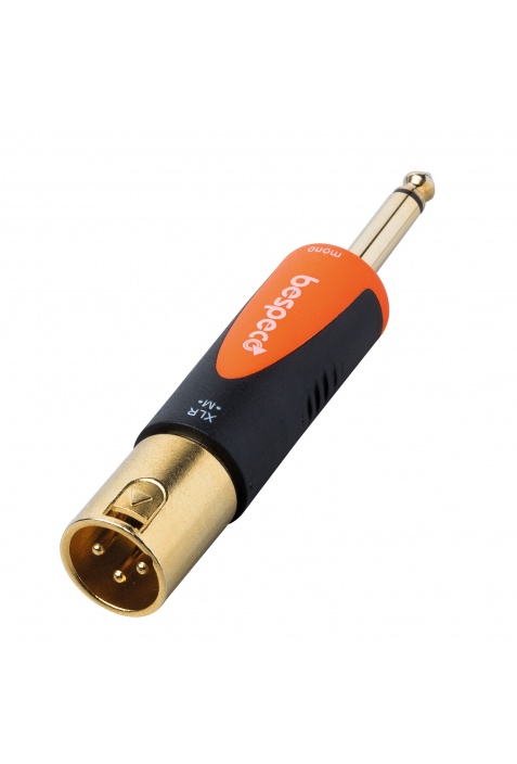 Bespeco SLAD510 63mm mono jack male plug to XLR male