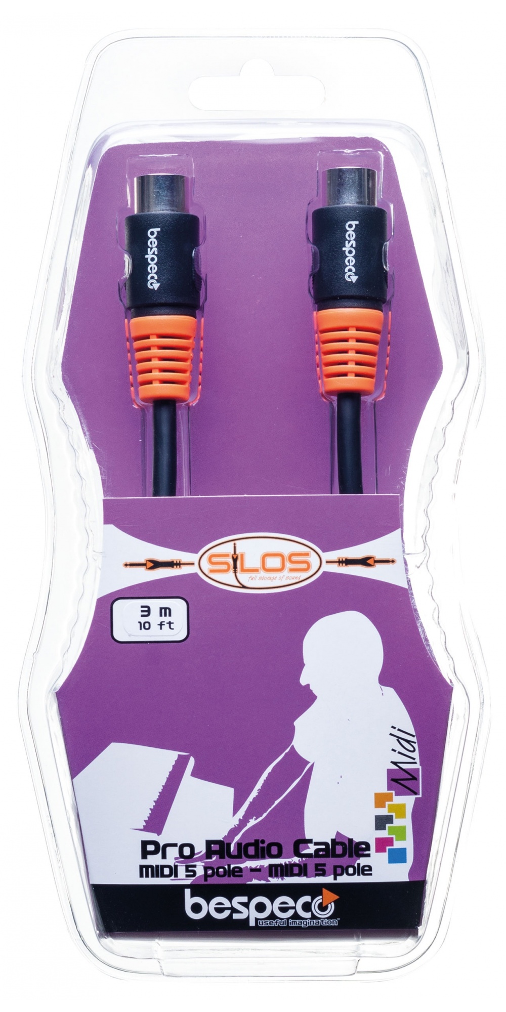 Bespeco SLMM300 MidI Cable 3 mtr