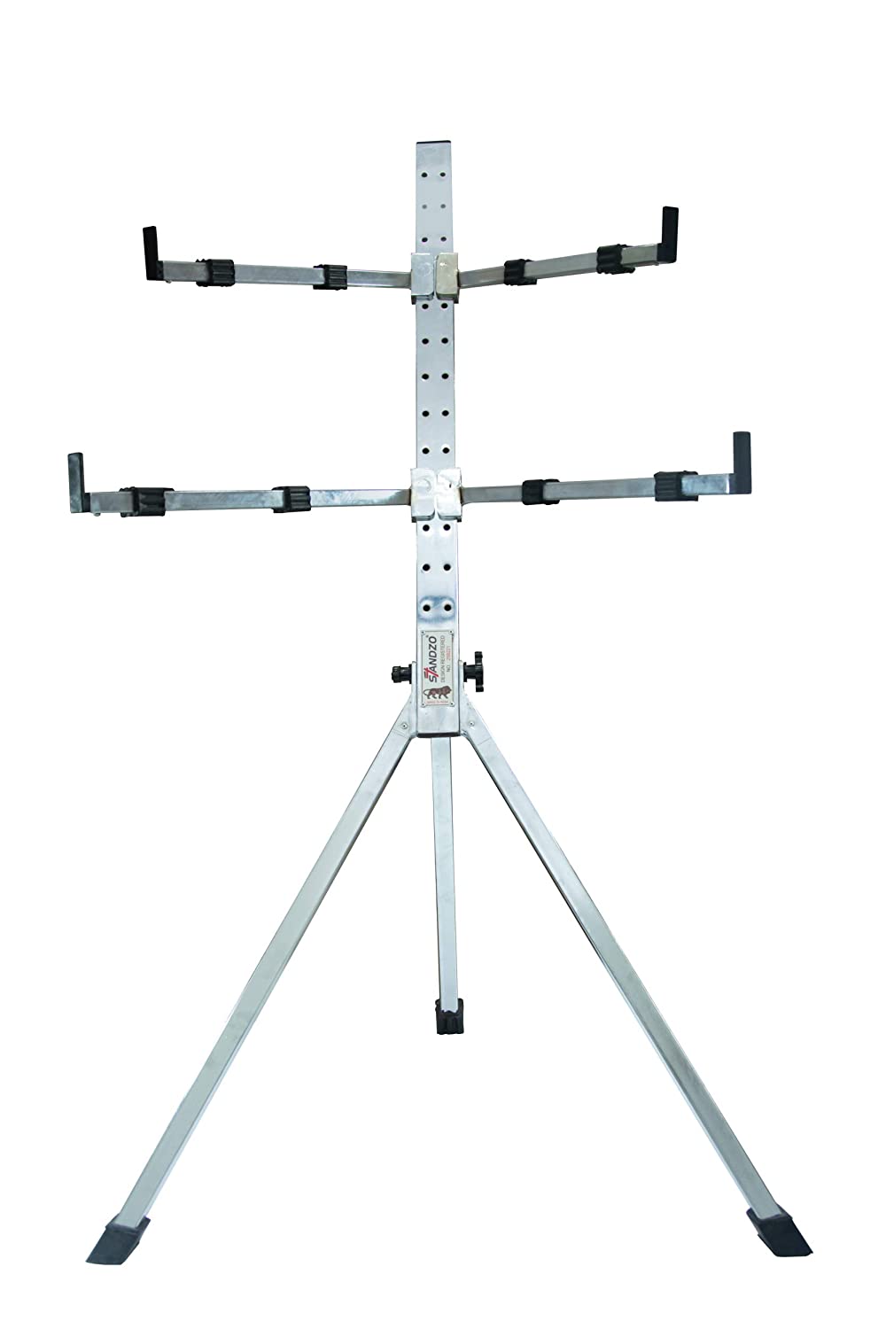 Standzo Double Keyboard Folding Stand KS-32C Chrome with free cover