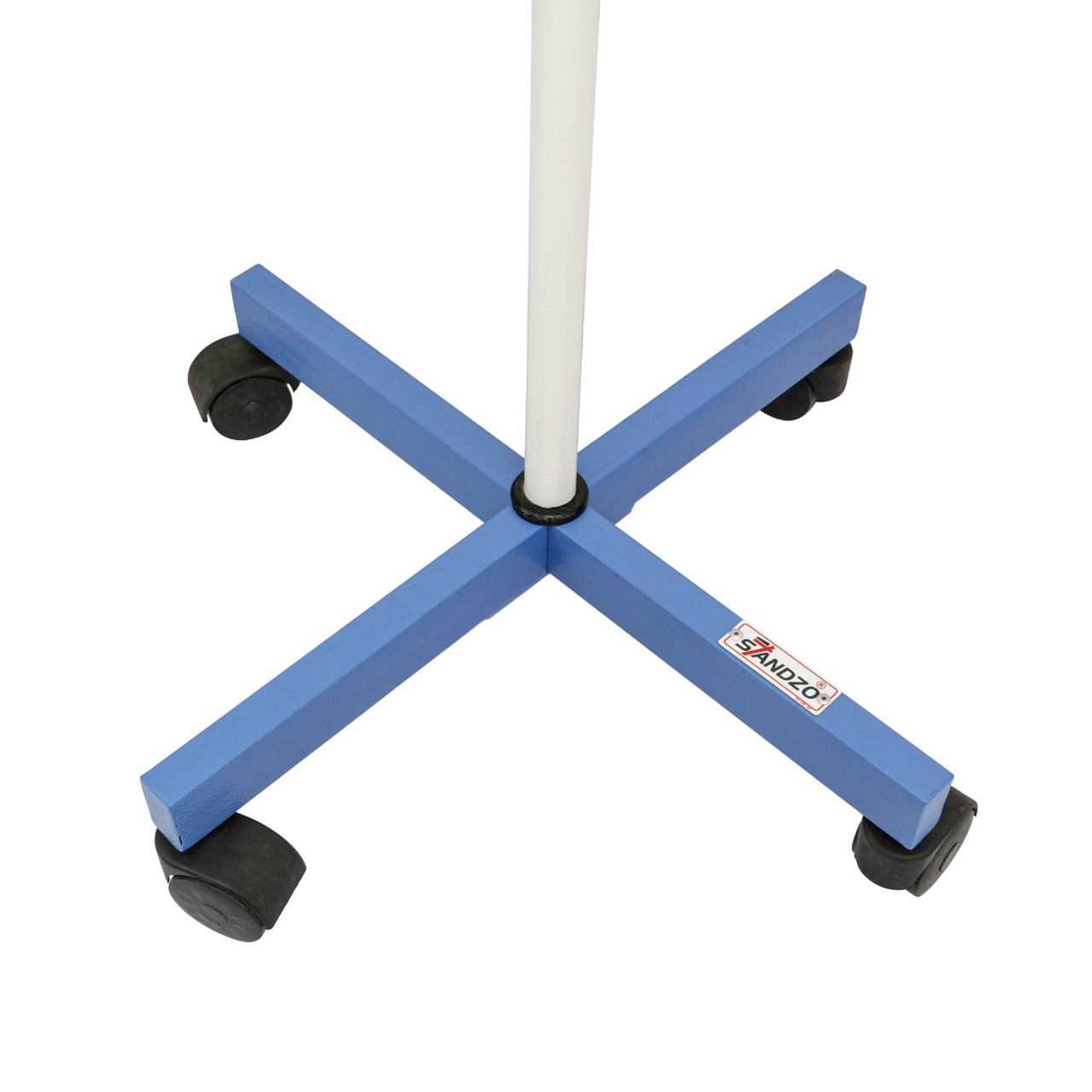 Standzo Fully Folding IV Glucose and Saline Stand - Attractive Look Four Wheels Pack of 2