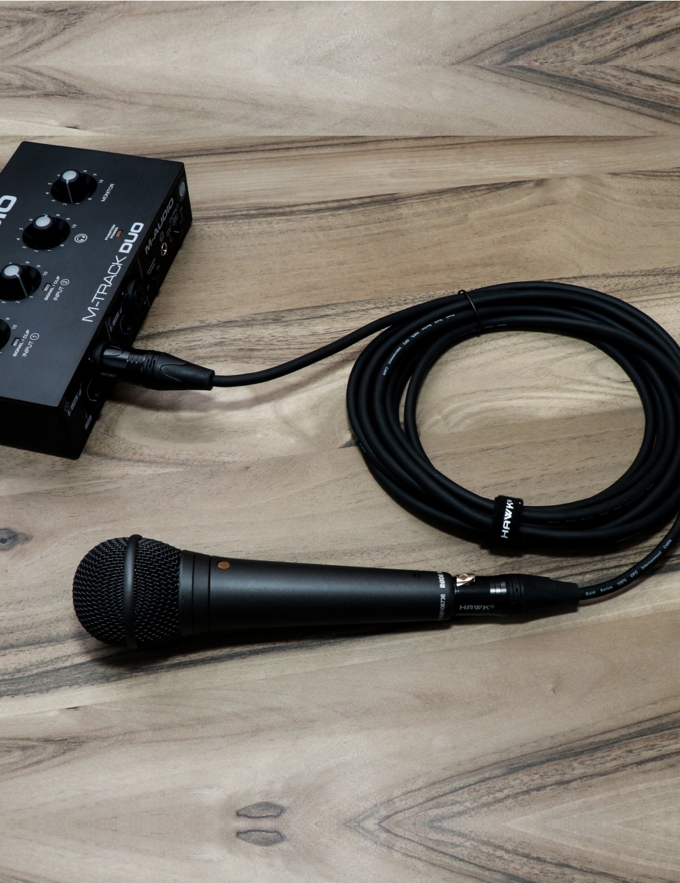 Hawk SXFG-033 Gold Series XLR Male to XLR Female With Cable Tie 10 Meter BLACK