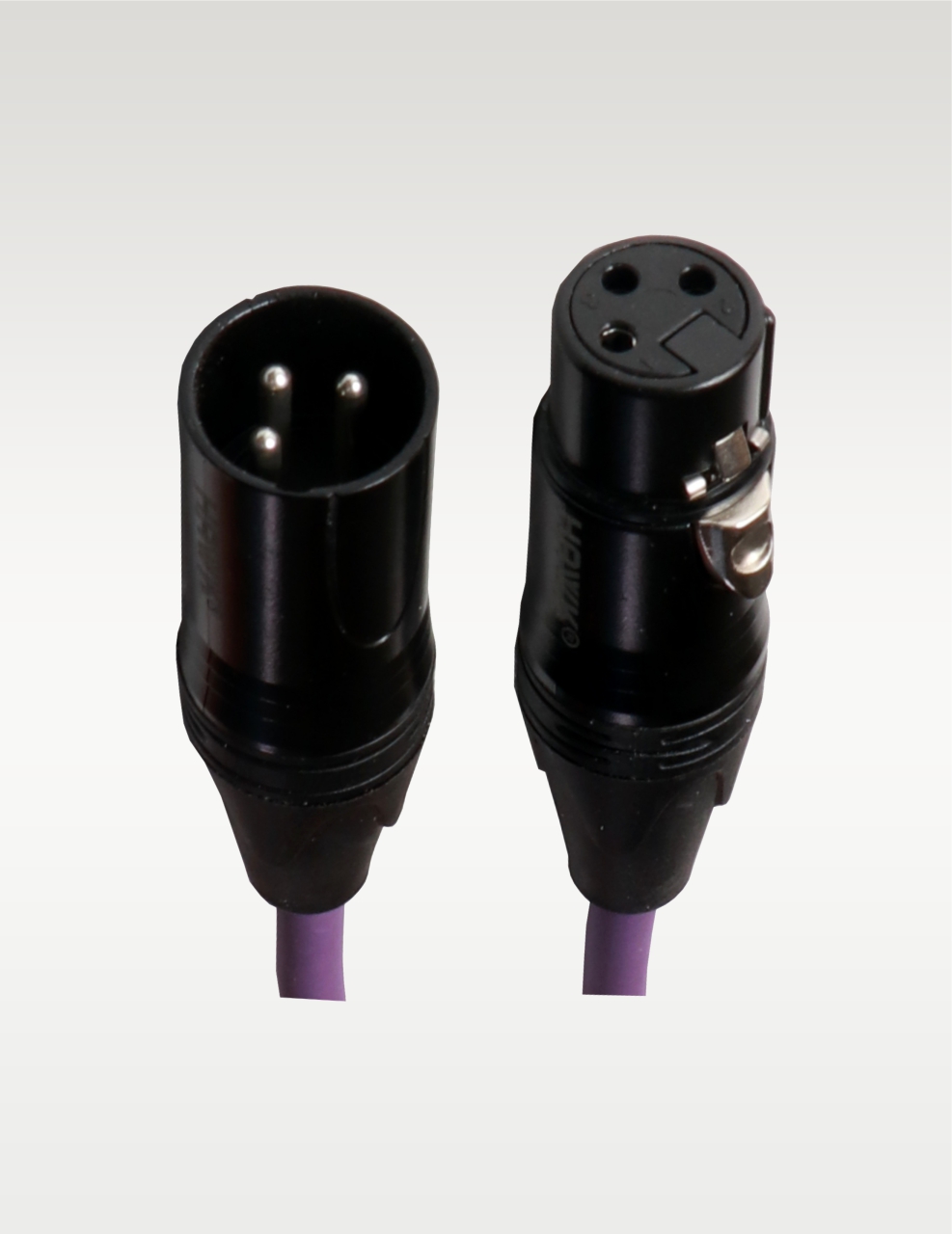 Hawk SXFG-010PRP Gold Series XLR Male to XLR Female With Cable Tie 3 Meter PURPLE