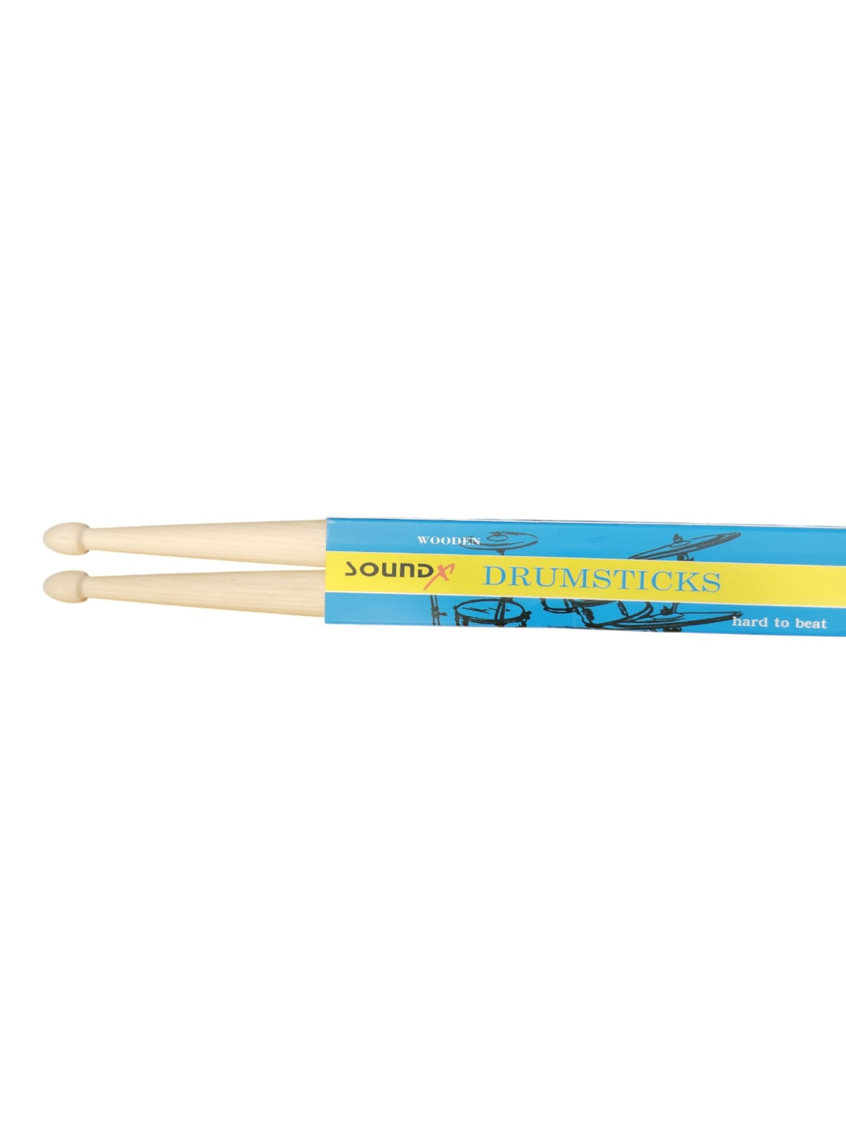 SoundX light weight Drum sticks 7A 2 pairs maple wood