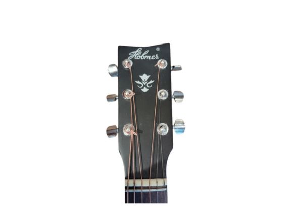 Hobmer 250 Semi acoustic Guitar 40 Black  With Case