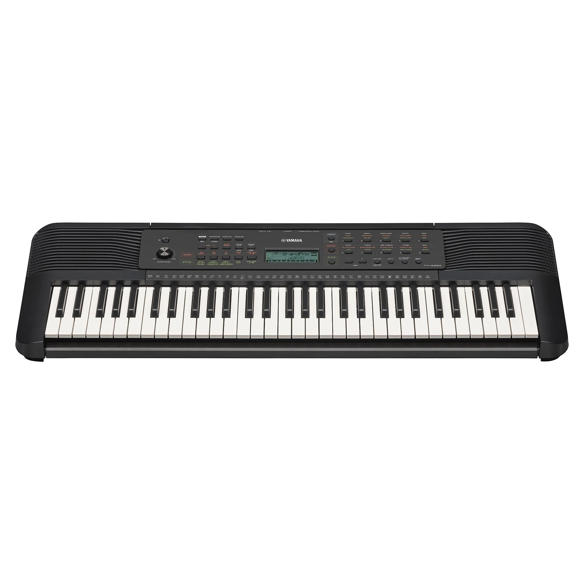 Yamaha PSR-E283 Portable Keyboard 61 Keys Black Lightweight Compact Built-in Voices Rhythms USB Connectivity Ideal for Beginners Home Practice