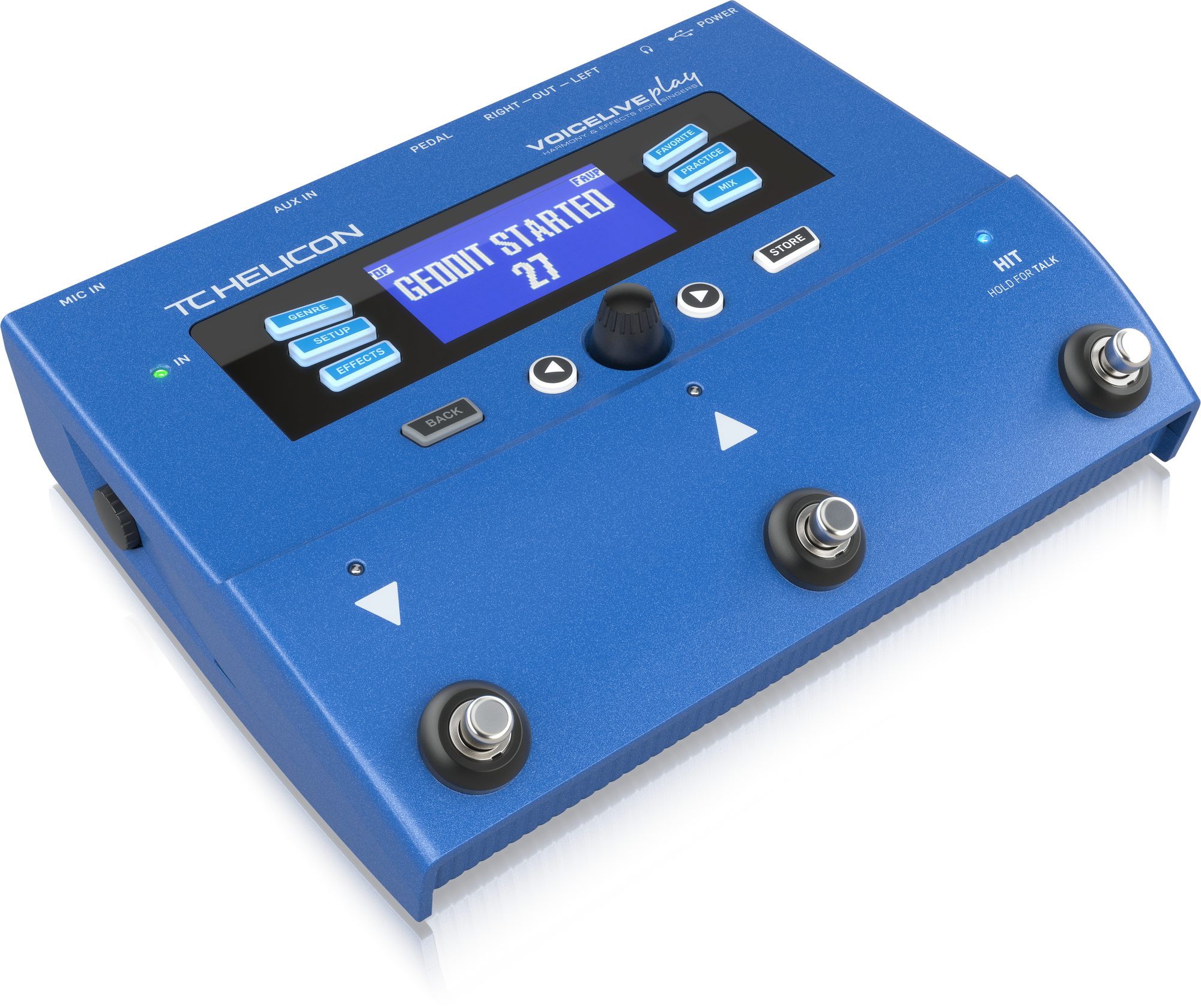 TC Helican VOICELIVE PLAY 3-Button Vocal Effects Stompbox with Looping