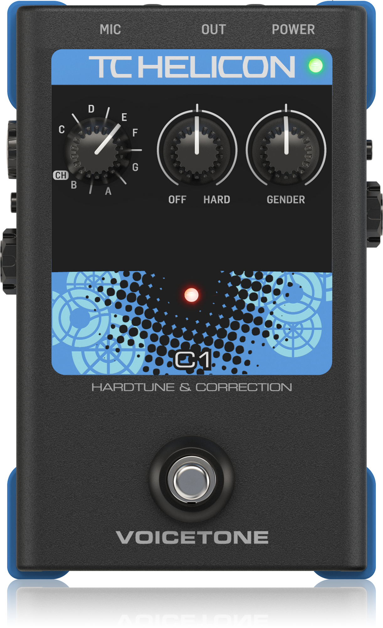 TC Helican VOICETONE C1 Simple 1-Button Stompbox for Flexible Pitch Correction