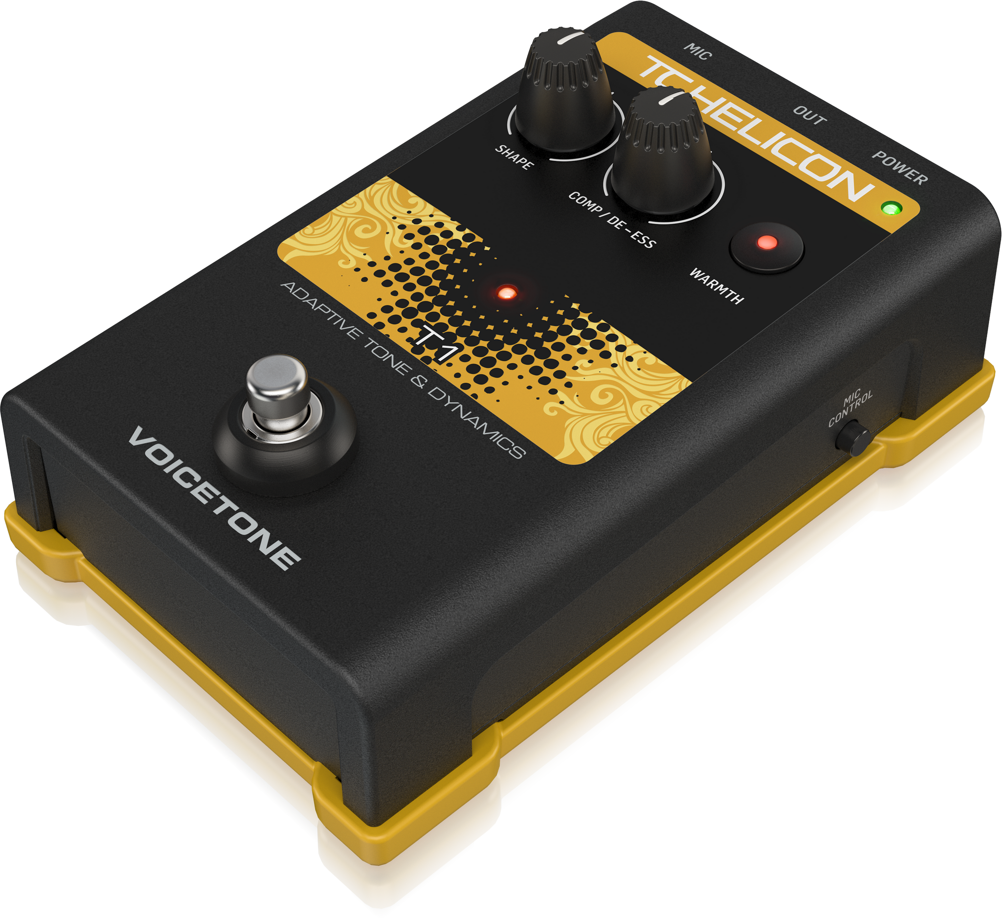 TC Helican VOICETONE T1 Single-Button Stompbox for Studio Mastered Vocal Tone