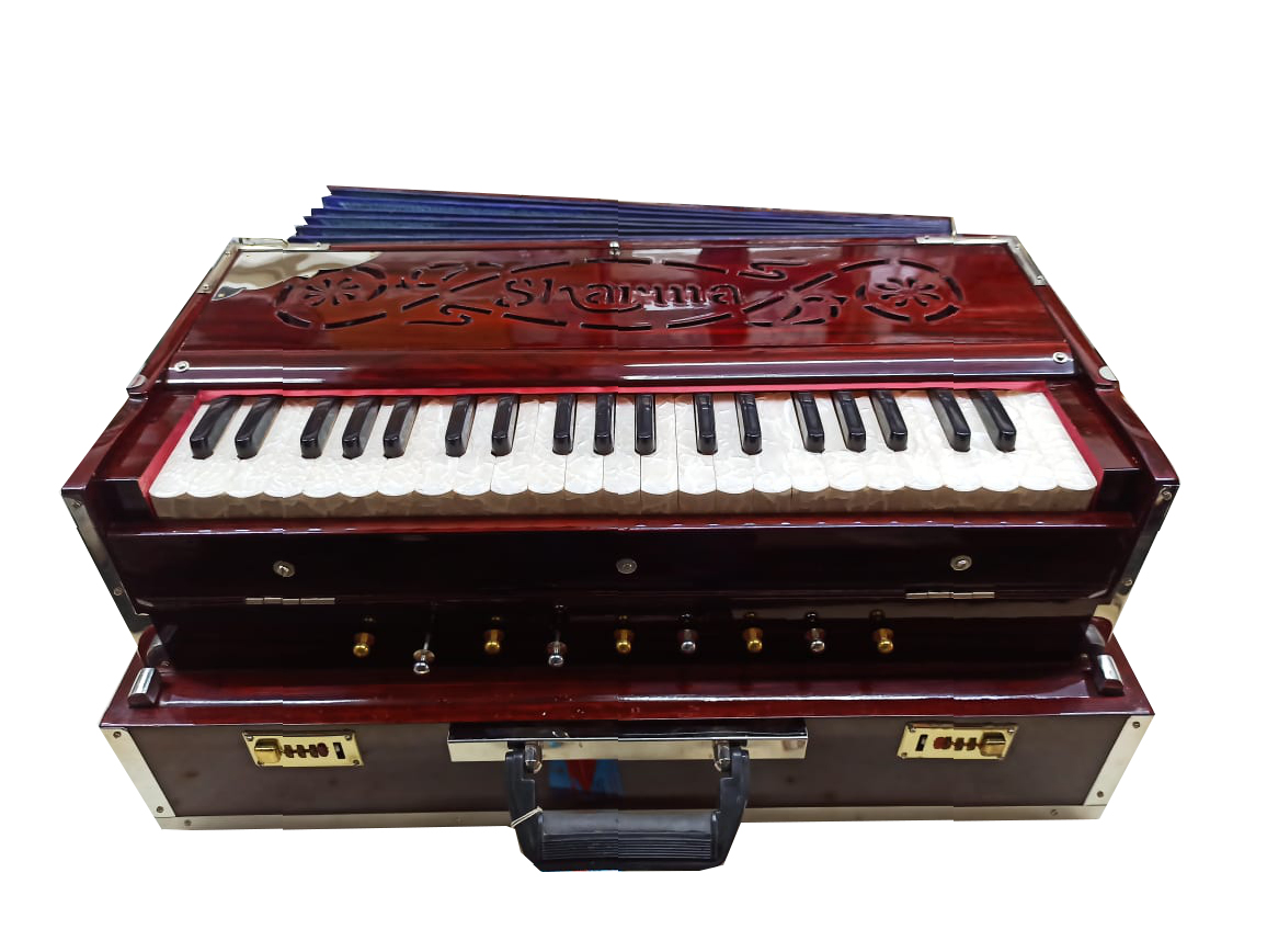 Sharma Delux Model 7 Stopper 42 Keys 7 Bellow Foldable Harmonium