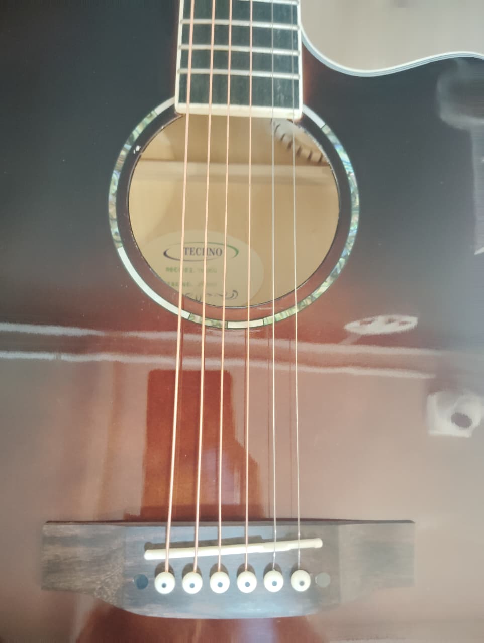 Techno Guitar TM-39CG TCS with Padded Bag sunbrust