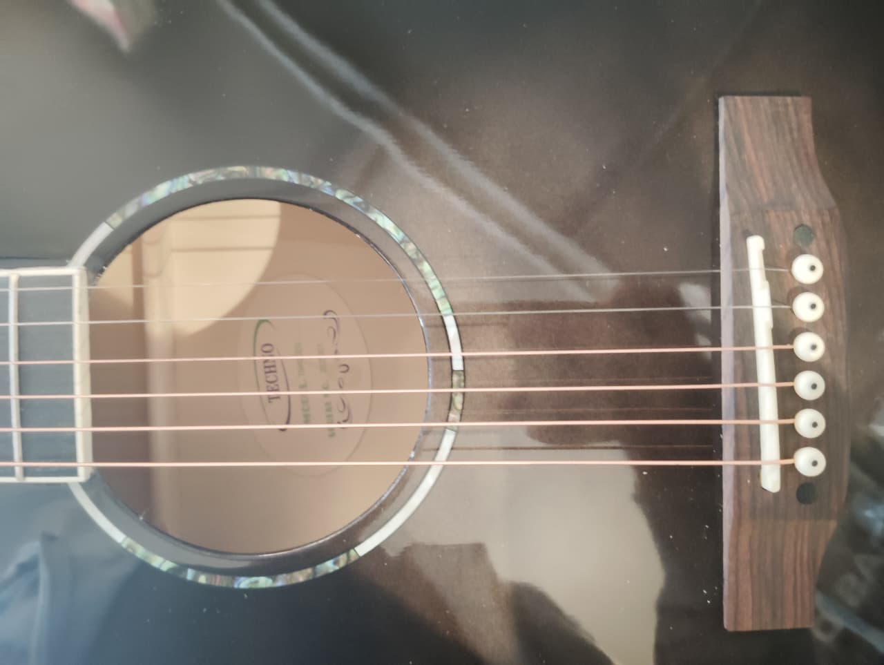 Techno Guitar TM-40CEG TBK with Padded Bag Black