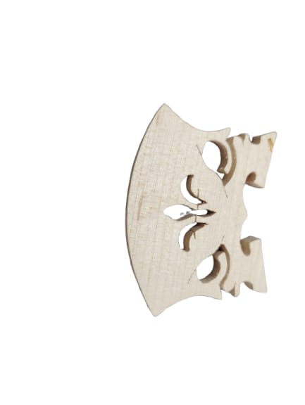 German Model - Violin Bridge Finer Grade Solid Maple Violin Bridge Pre-Cut Pre-Fitted to Fit Most 44 Violins Crafted by Highly Skilled Experts for Sharper Sound Volume