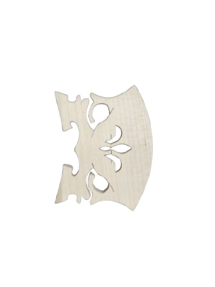 German Model - Violin Bridge Finer Grade Solid Maple Violin Bridge Pre-Cut  Pre-Fitted to Fit Most 44 Violins Crafted by Highly Skilled Experts for Sharper Sound Volume