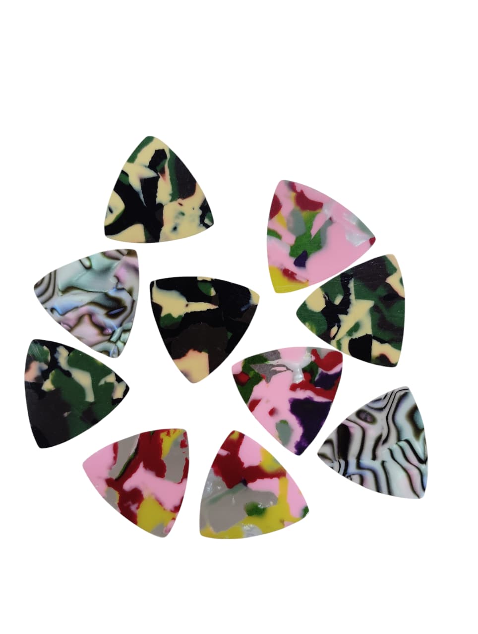 10Pcs PICKS SALULIGHT  Guitar Picks 05mm Compatible with Electric Acoustic Bass Guitar and Ukulele