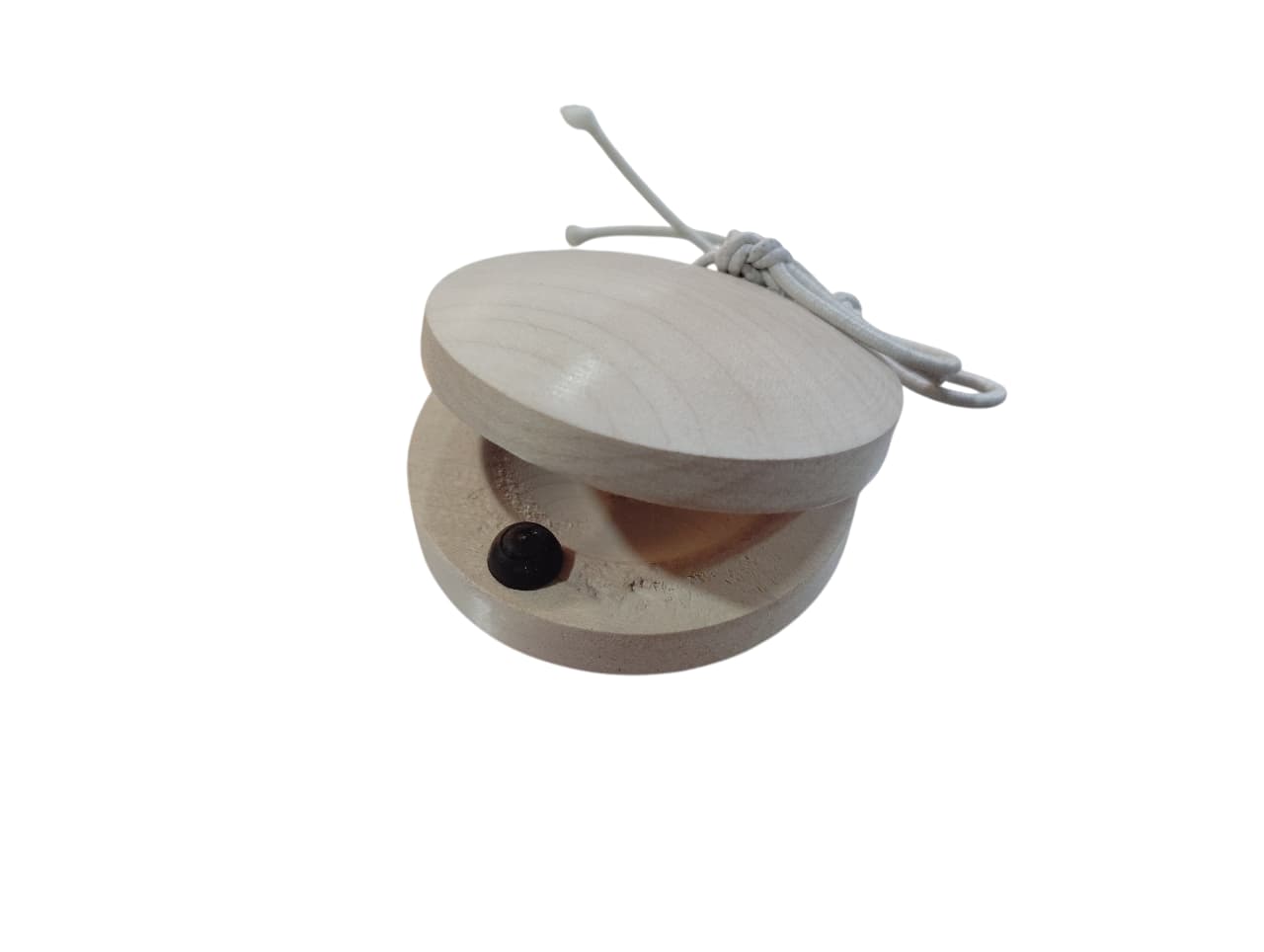 Castanets Round Wooden Castanet White Create Beautiful Rhythms and Melodies for All Ages Handcrafted