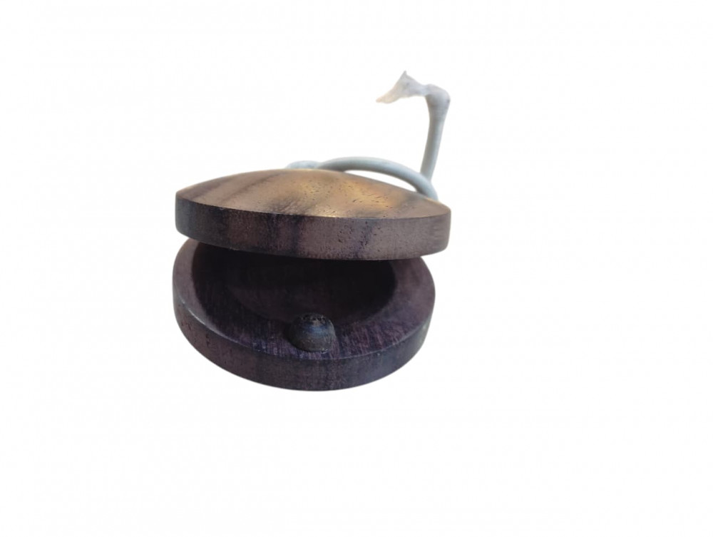 Image of Wooden Castanets Finger Castanets Percussion Instruments for Rhythm and Melodies.