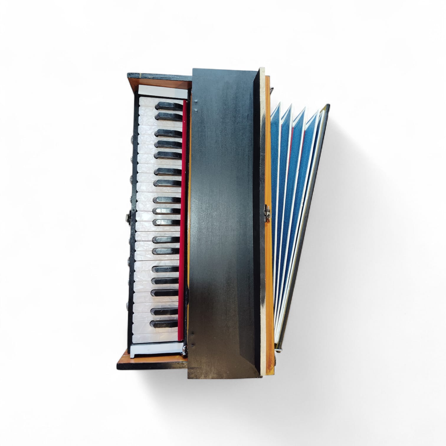Harmonium 9 Stopper Chudidaar Bellow Two Reed Bass Male 35 Octave Coupler Professional Indian Musical Instrument