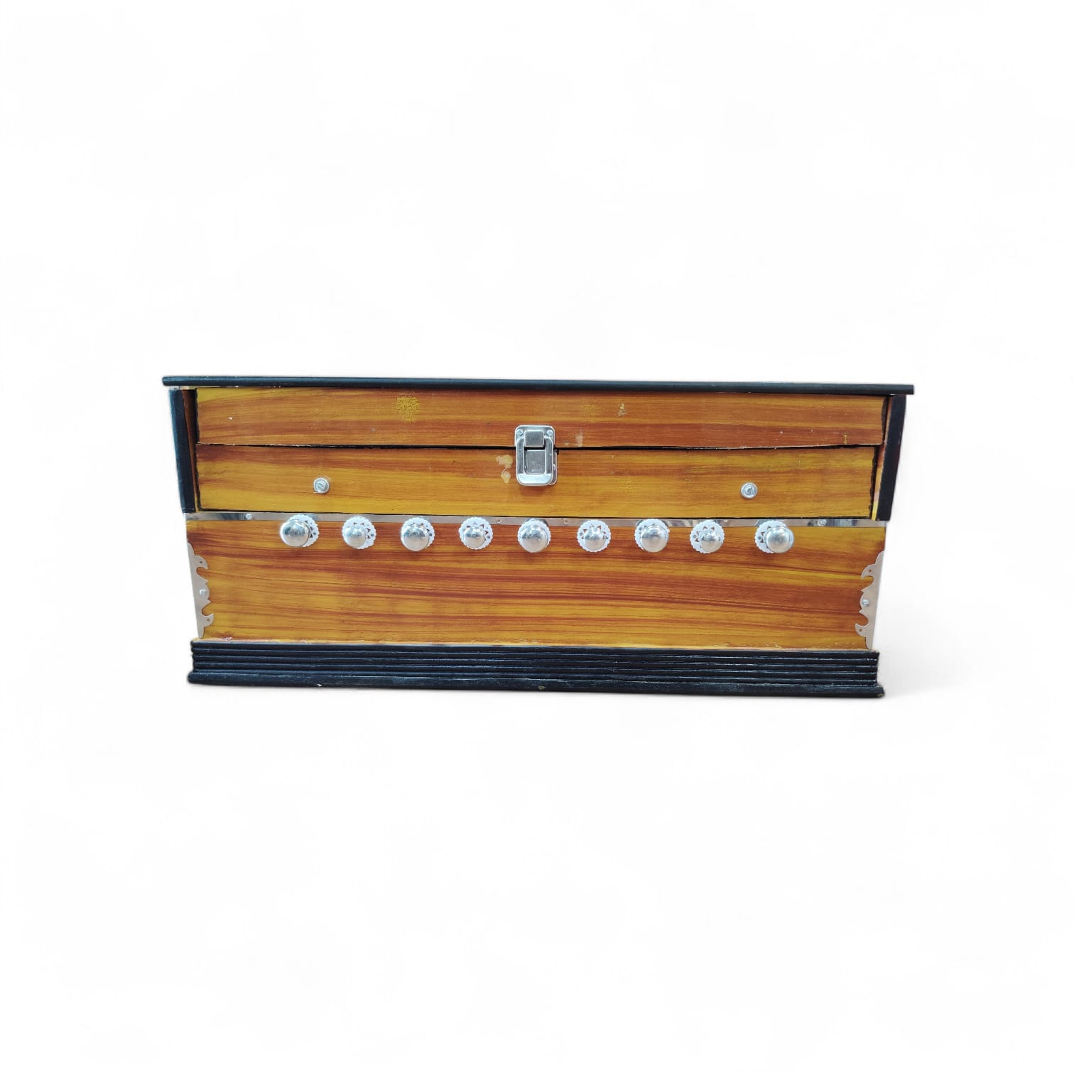 Harmonium 9 Stopper Chudidaar Bellow Two Reed Bass Male 35 Octave Coupler Professional Indian Musical Instrument