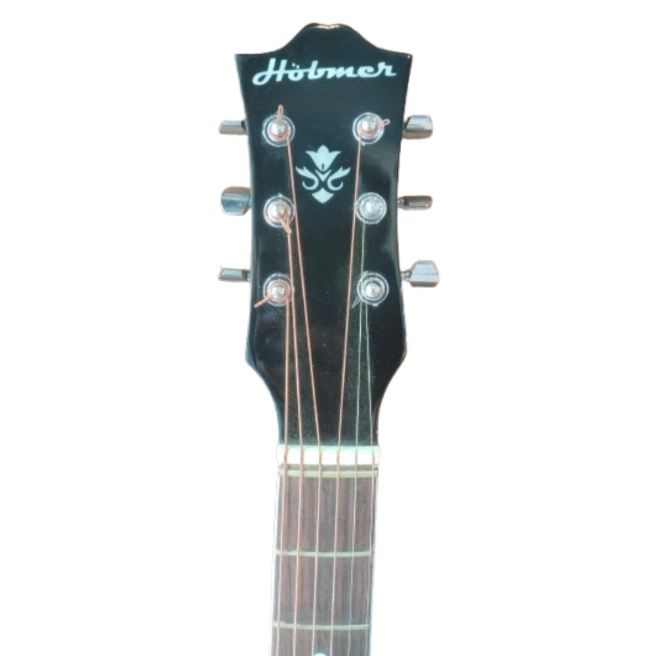 Hobmer 185 Export Semi acoustic Guitar Design 40 Blue Black With Case