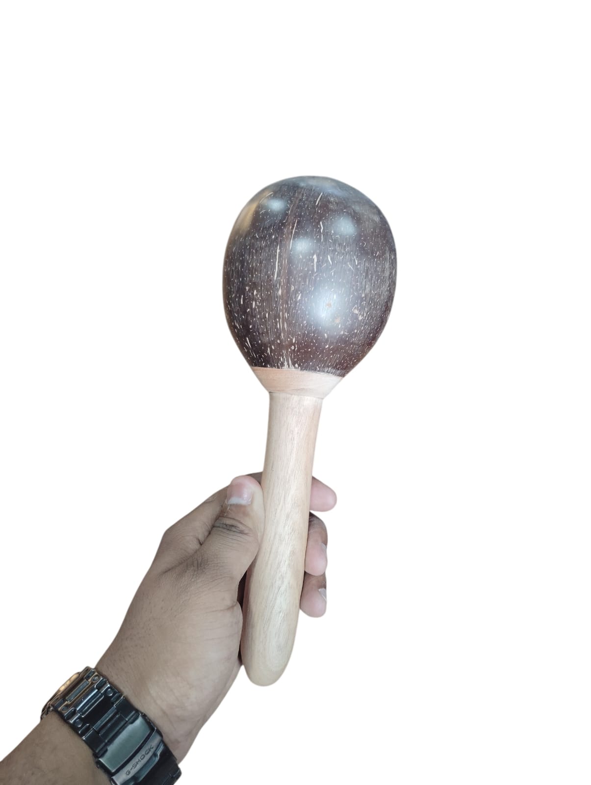 Handmade Coco Maracas Made with Coconut Shell Hand Shakers Wood Maracas Instrument for Parties Handcrafted