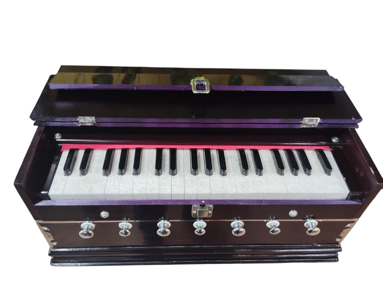 KHALSA Harmonium 7 Stopper Doulble Bellow 39 Key Ideal Harmonium Musical Instrument for Enthusiasts