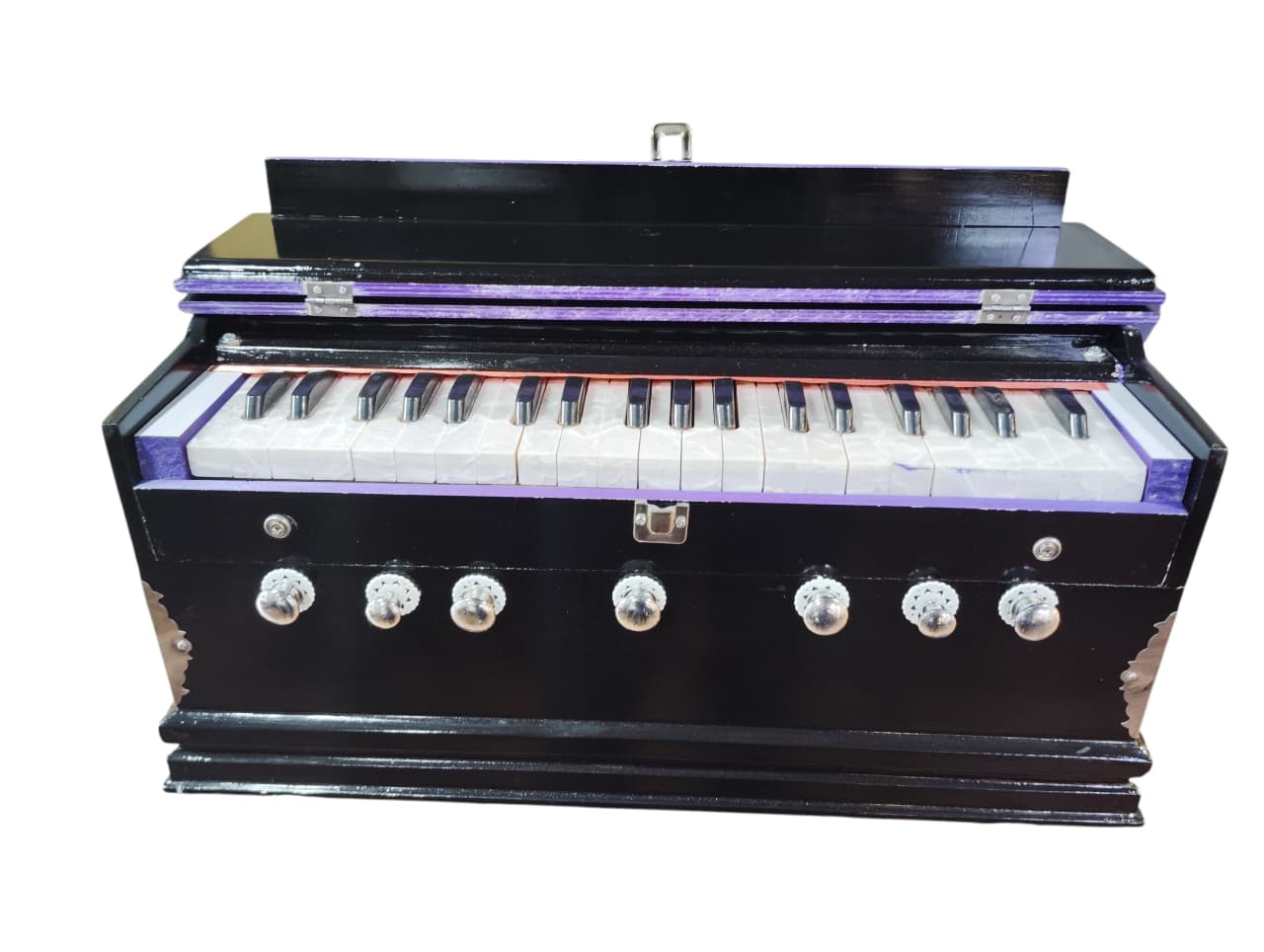 Harmonium - 7 Stopper 39 Keys Perfect for Every Octave Ideal Harmonium Musical Instrument for Enthusiasts