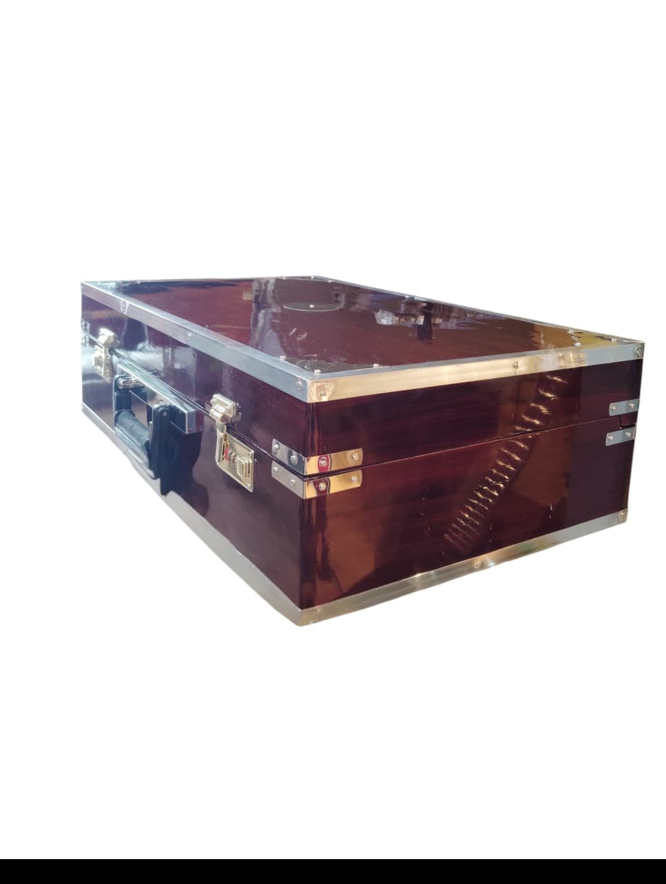 Harmonium 9 Stopper Folding  3 12 Octave Professional Quality Box Harmonium with 2 set of Reeds  Brown 
