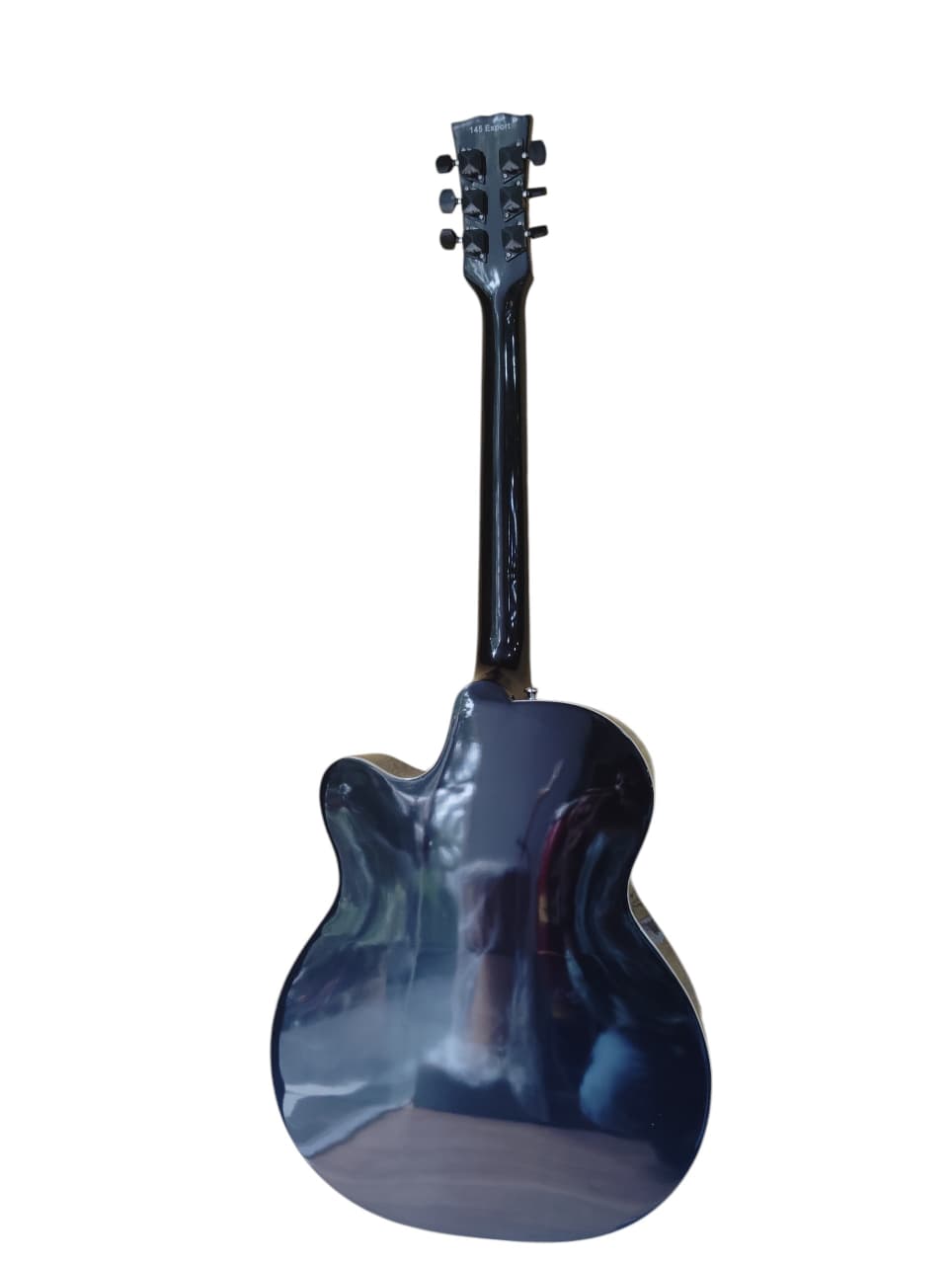 Hobmer 145 Semi-acoustic F-Cut Shape GuitarBlack With Case