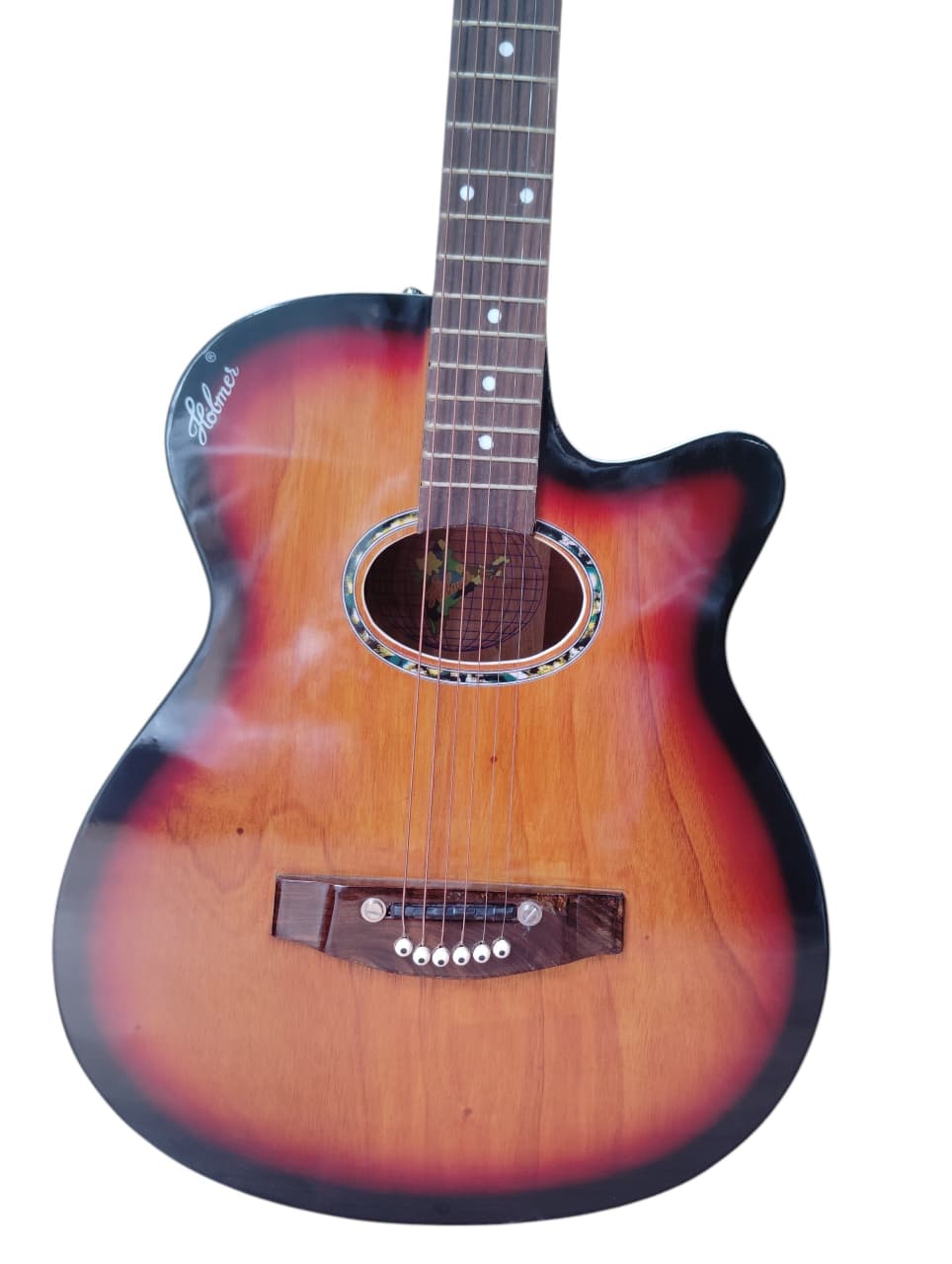Hobmer 175 F-Cut Semi-acoustic Guitar Sunburst and Black With Case