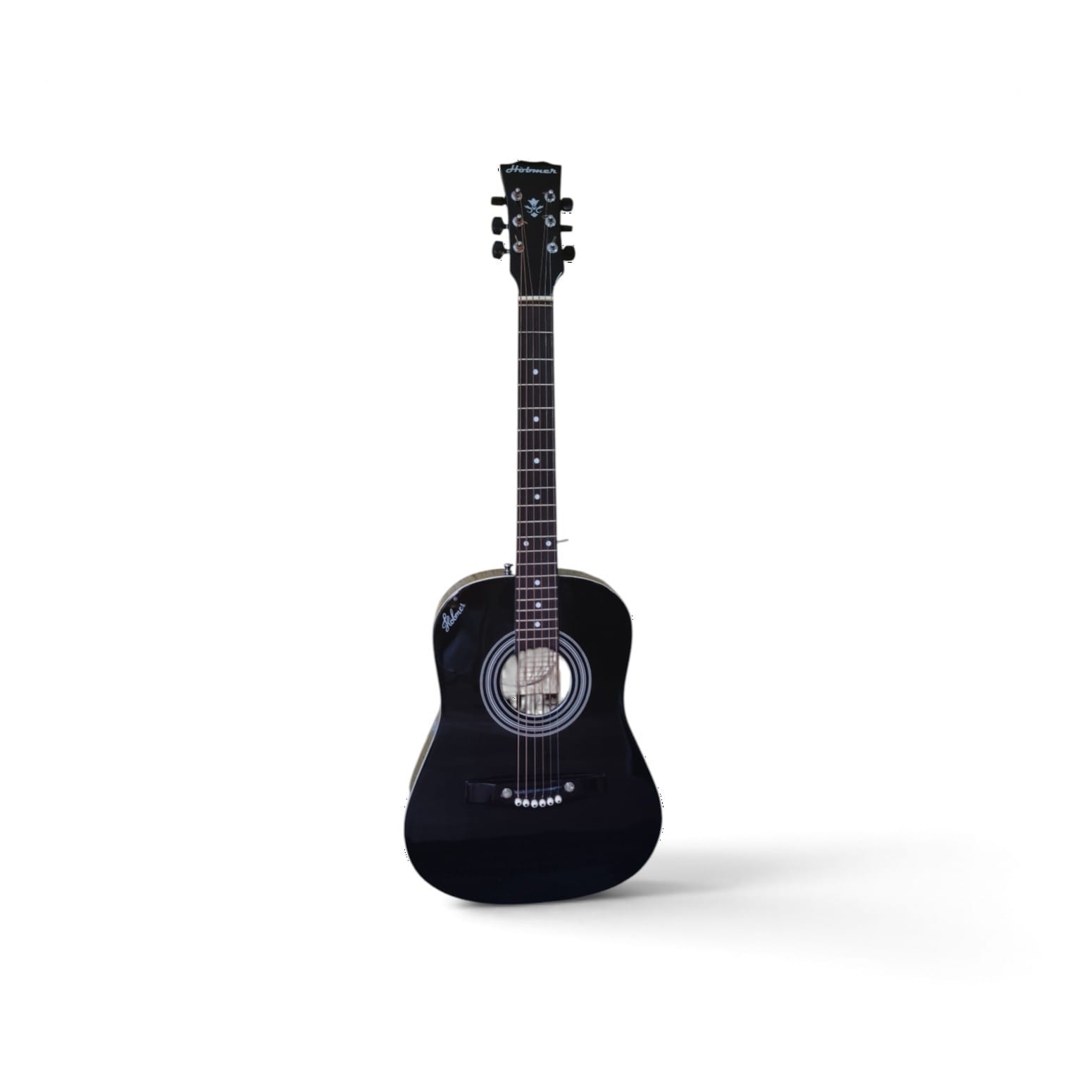 Hobmer 165 Export Semi acoustic Guitar 36 Black With Case