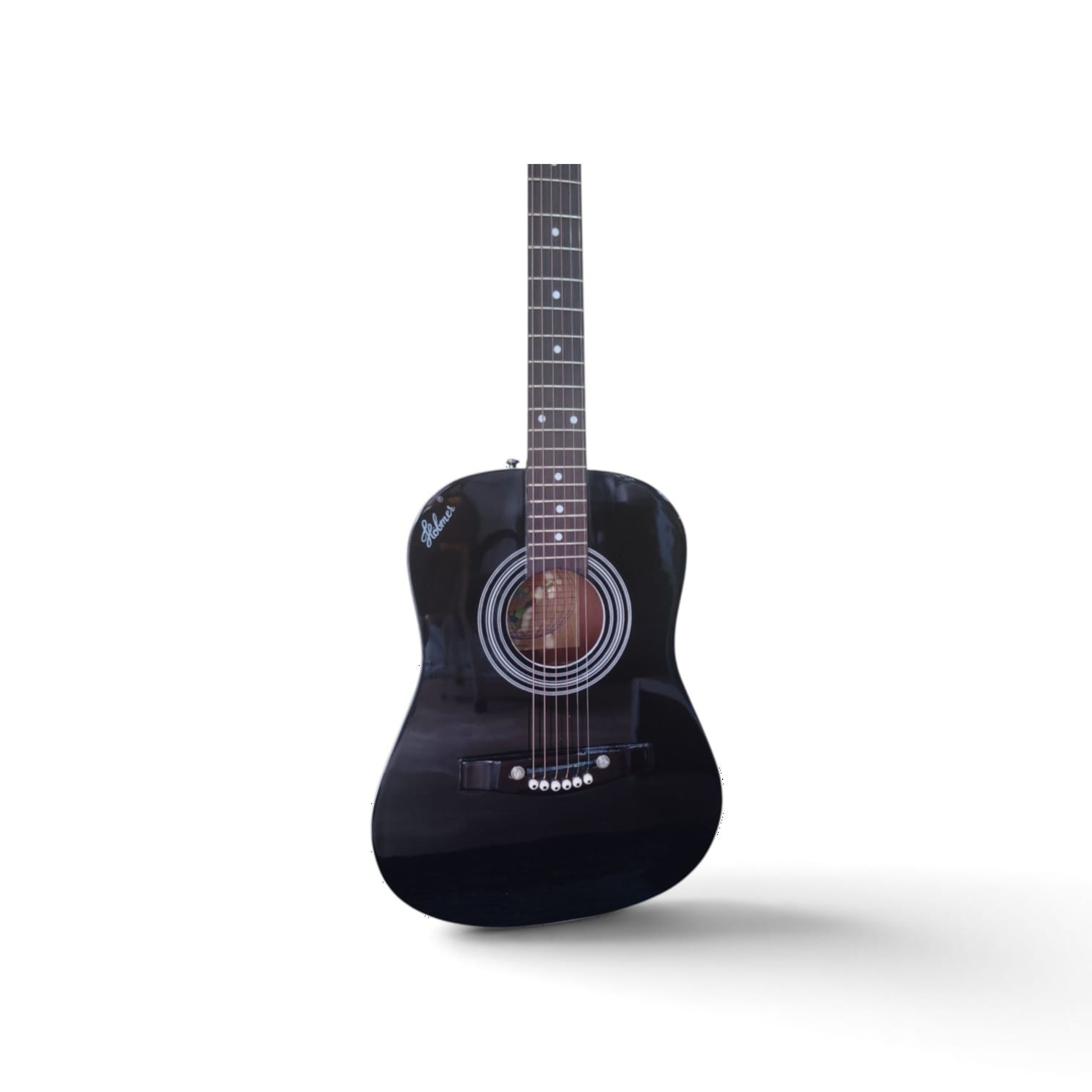 Hobmer 165 Export Semi acoustic Guitar 36 Black With Case