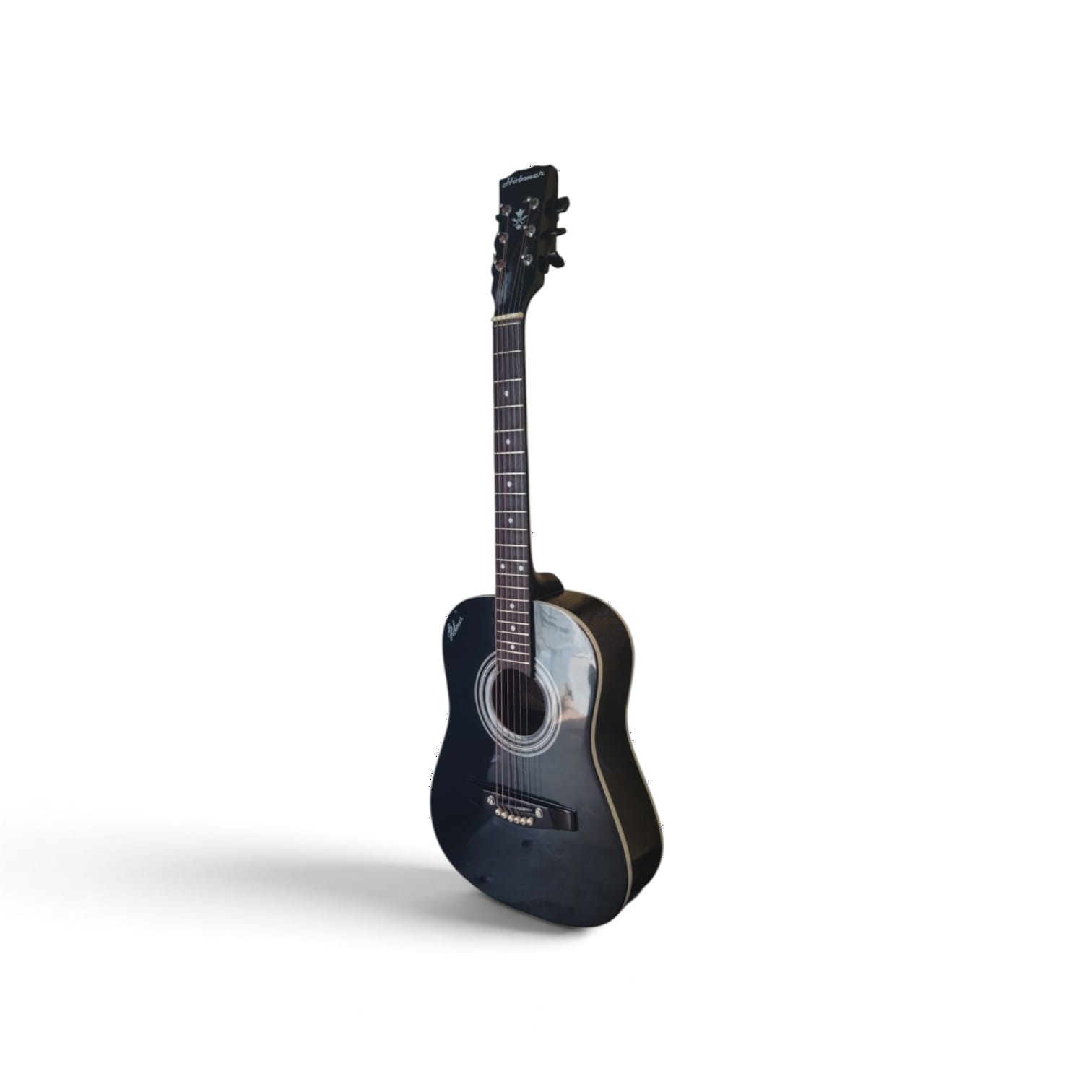 Hobmer 165 Export Semi acoustic Guitar 36 Black With Case