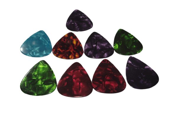 Techno Celluloid Colorful picks 046071081mm each 3pcs-TGP101