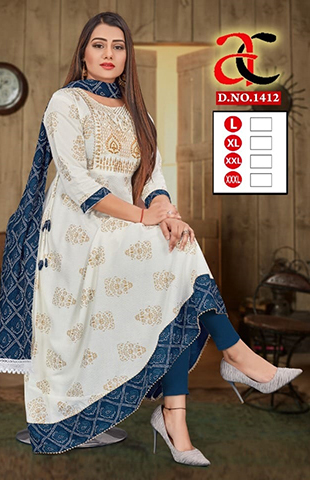 AC Womens Full Of Grace White Kurti