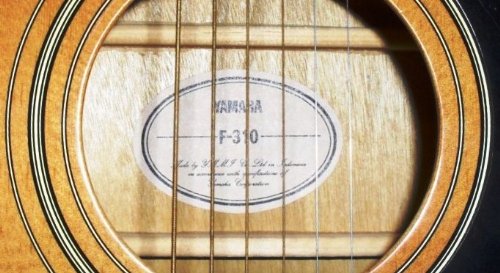 Yamaha F310 6-Strings Acoustic Guitar Natural With Padded Bag Belt String Set and Plectrums