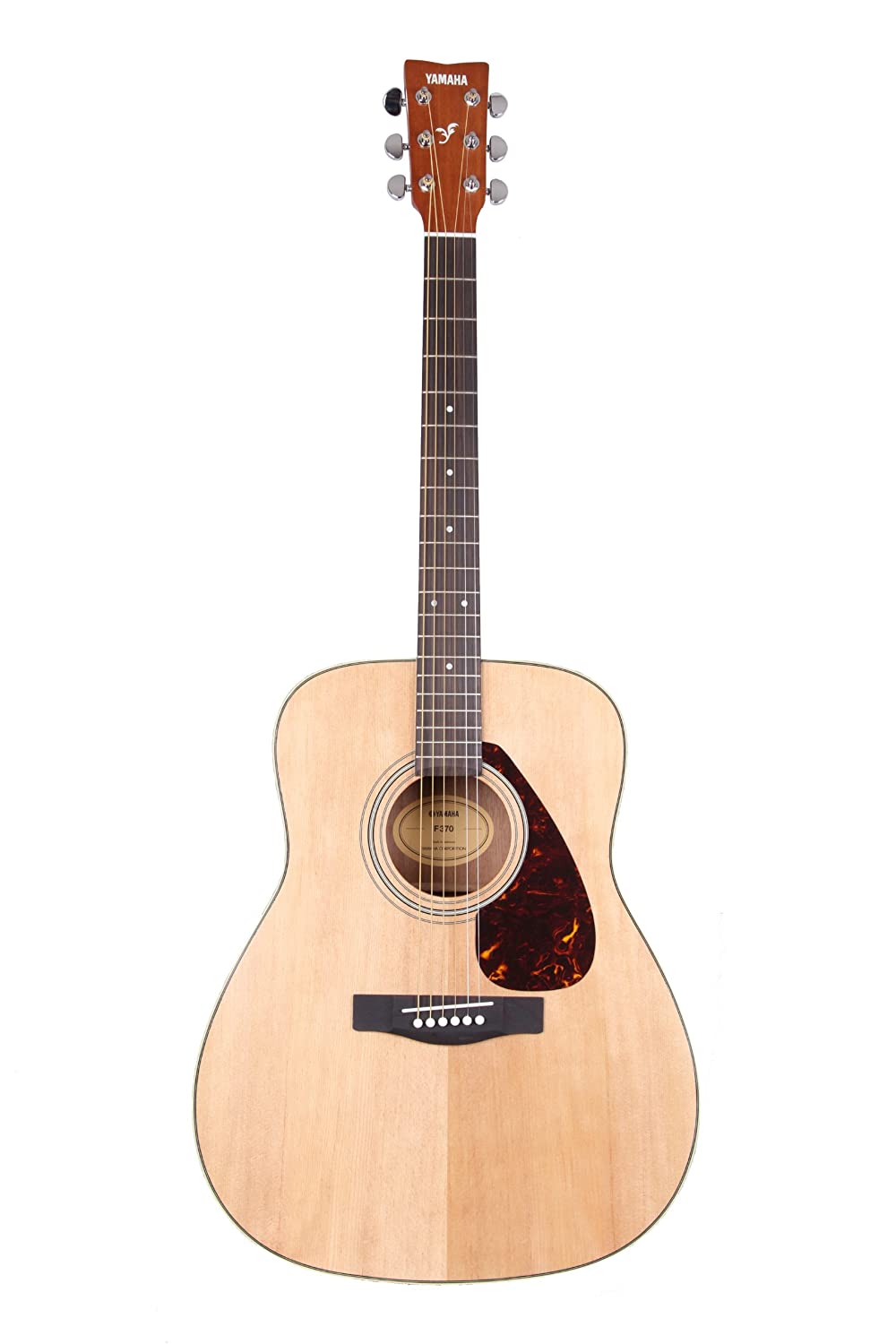 Yamaha F370 DW Acoustic Guitar Natural With Padded Bag String Set Belt and Plectrums