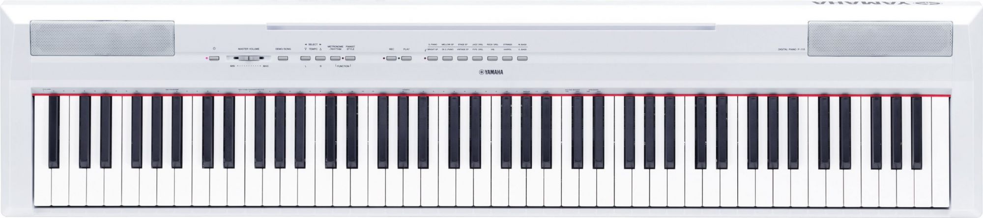 Yamaha P-115 Digital Piano - White